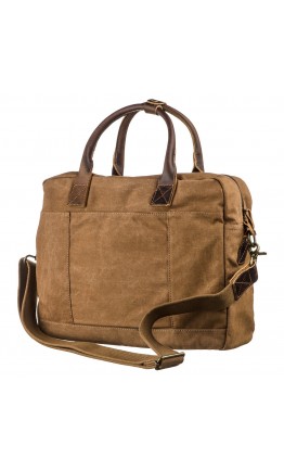 Текстильная коричневая мужская сумка для ноутбука Vintage 20118
