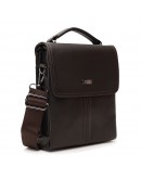 Фотография Мужская коричневая сумка - барсетка кожаная Ricco Grande T1tr0029br-brown