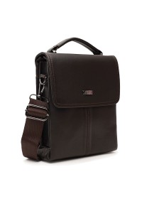 Мужская коричневая сумка - барсетка кожаная Ricco Grande T1tr0029br-brown
