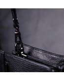 Фотография Черная вместительная мужская барсетка из натуральной кожи KARYA 21309