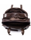 Фотография Вместительная кожаная мужская черная сумка Vintage 14883