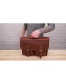 Винтажный коричневый мужской кожаный портфель 77105B-2