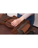 Серый рюкзак с карманами вместительный Vintage 20111