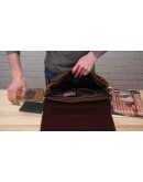 Мужской портфель винтажный коричневый 77205RR