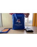 Мужская кожаная фирменная сумка планшетка Visconti ML25 Taylor (black)