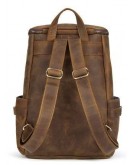 Фотография Вместительный кожаный мужской винтажный рюкзак Vintage 14887