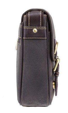 Небольшая кожаная сумка на плечо Visconti 16012 Rumba (Оil Brown)