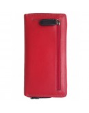 Фотография Красный кожаный клатч кошелёк Visconti SP33 - Iris (red-multi)