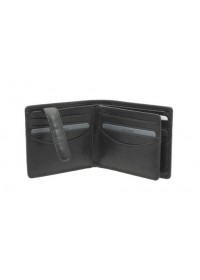 Чёрный мужской кожаный кошелёк Visconti TSC43 Montieri (Black)