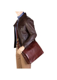 Коричневая сумка мужская на плечо Visconti VT7 Aldo (Brown)