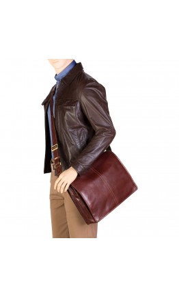 Коричневая сумка мужская на плечо Visconti VT7 Aldo (Brown)