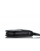 Фотография Черная мужская вместительная кожаная сумка на плечо Zagora VZ-037-3