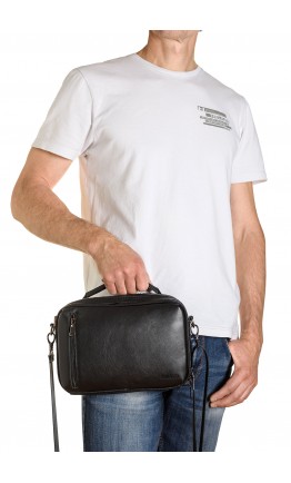 Мужская повседневная кожаная сумка на плечо - барсетка VZ-31
