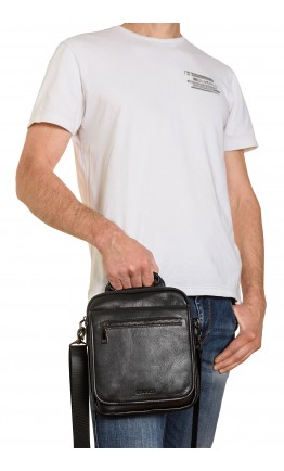 Кожаная мужская сумка на плечо - барстетка VZ-412-3
