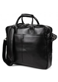 Кожаная черная деловая сумка для ноутбука Tarwa ZA-1019-4lx