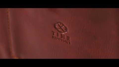 Коричневый кожаный мужской портфель Illusions от Time Resistance 5193401-2